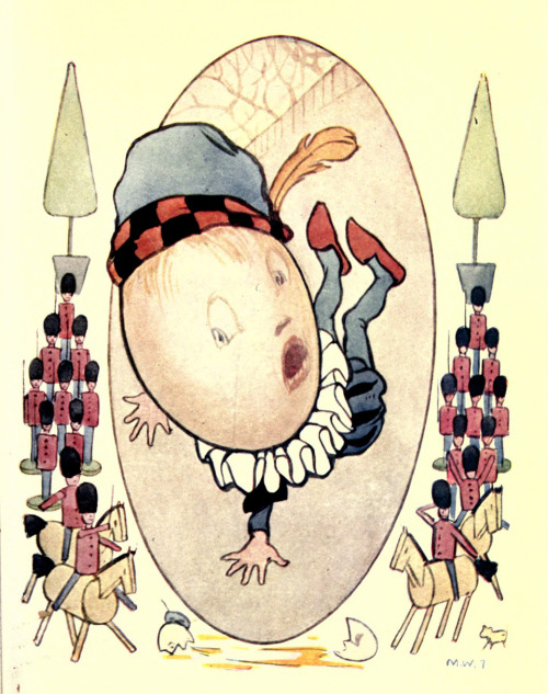 Margaret Tarrant (1888-1959), ‘Humpty Dumpty’, “Nursery Rhymes”, 1918Source