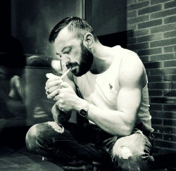 lavish-lucy:  This man is fucking sexy! I just want to squeeze his arms and tenderly stroke his manly beard… Follow his blog it is just incredible!! XOXOKisses to wherever you are Mr. Fetish 💋❤  Thank you&hellip;&hellip; lavish-lucy !!!!!!