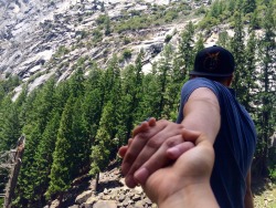 chronicdany:  Hiking in yosemite.