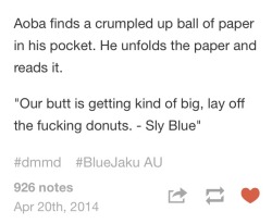 beniseragaki:  dies-first:  beniseragaki&rsquo;s au's…omg I cri erry teim I really had fun with this one :DDD like how do you NOt like sly blue like wut…  pppththhthhhth oh nO ANOTHER ONE I love bickering between Sly and Aoba I love it I feed off