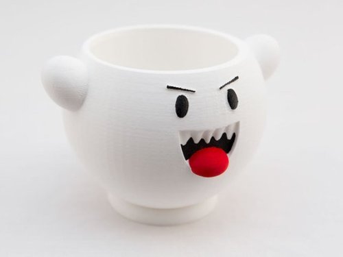 3D Printed Mario Boo Planter //CraftWorks3D
