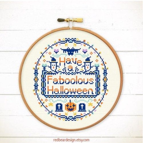 Wish you have a faboolous Halloween  . . #crossstitch #crosstitch #crossstitcher #crosstitcher #cros