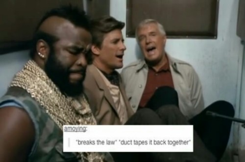 its-synth-detective-jackass:The A-Team + Popular Text Posts