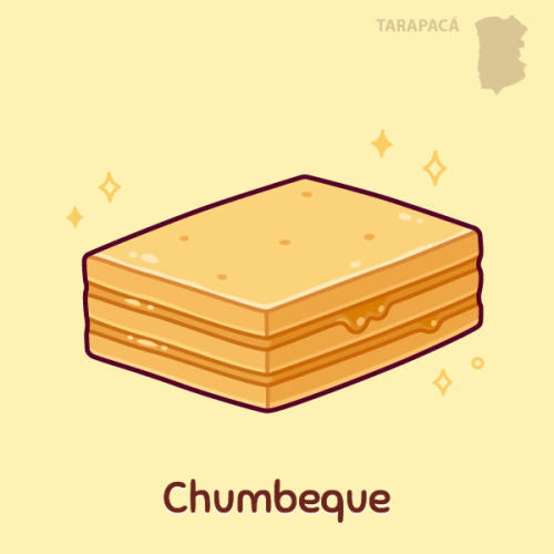 #DessertsOfChile Region: TarapacáChumbeque is a classic treat from Iquique. It’s a dense brick