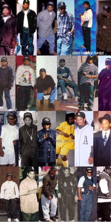 eazye-fanpage:  Some of Eazy-e’s outfits.