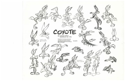 And even more Looney Tunes model sheets. They are for: Playboy Penguin, Sheep Dog, Wile E. Coyote an