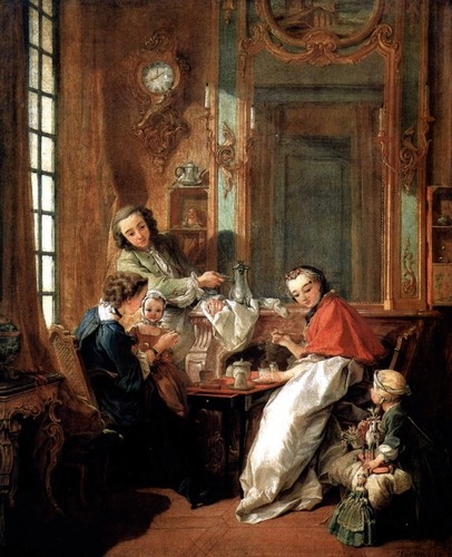 artist-francois-boucher:Breakfast, 1739, Francois BoucherMedium: oil,canvas