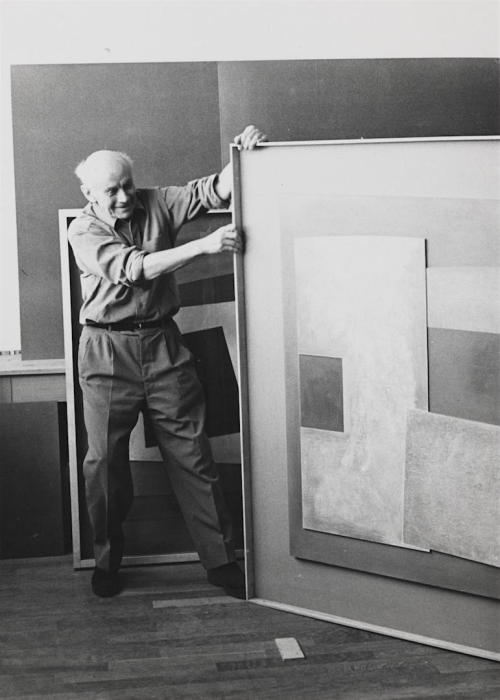 ronulicny:  “Ben Nicholson With His Works”, c. 1965 By: FELICITAS VOGLER….