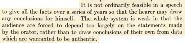 Ah, the naivety of Brinton! He thought that, so long as you had charts, and people knew how to read them, then we’d see an end to pollitical liars.