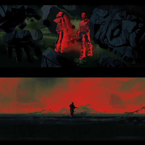 simonleclerc:I had the opportunity to create some exploratory concepts art and beat boards for the n