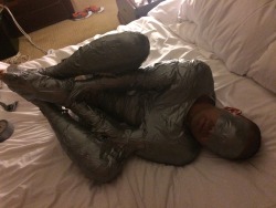 lockedoceanboi:  Made into a fuck hole by @showmeyourlimits -Encased and encapsulated.. Useless cock locked away..   Fucked for hours while poppered and helpless to resist… Leaking like crazy.. Hottest night ever!   Wanna do this to IT? Send a message!