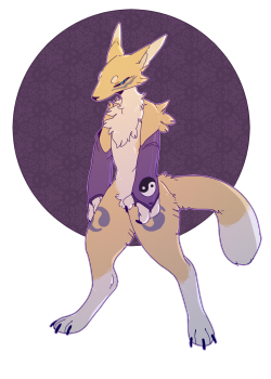 corycat90:  a renamon i drew hours ago as