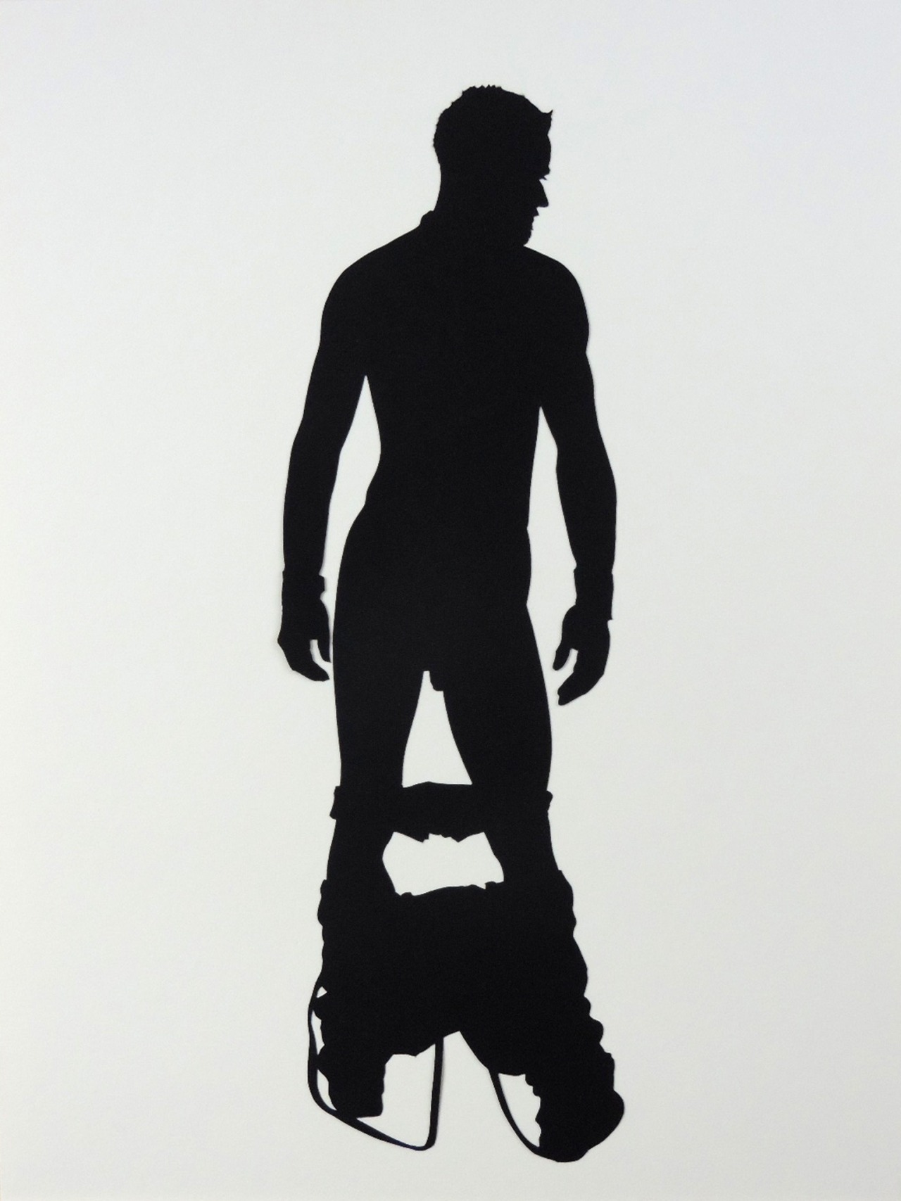 stefan-thiel:Rein, 2014, 40 x 30 cm, paper cutout, ed. 10+1, from the series ‘100