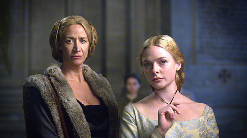 boleyn36: Janet McTeer as Jacquetta Woodville and Rebecca Ferguson as Elizabeth Woodville in &l