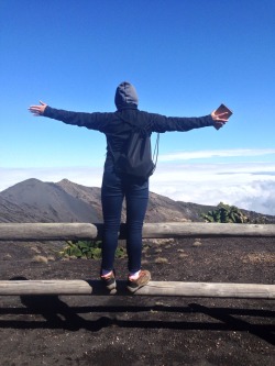 The top of the tallest active volcano in