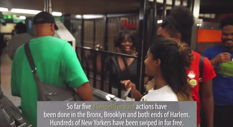 saturnineaqua:  fullten:  the-movemnt:  This genius campaign is giving out free subway rides to stop police from arresting poor people of color follow @the-movemnt  This is so beautiful   they legit arrest people for asking for /giving them. 