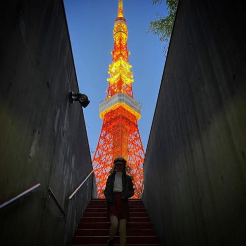 ✨Beautiful night under Tokyo Tower• Tokyo Tower, Tokyo JAPAN • #japanesefoodie #japanesefood #japa