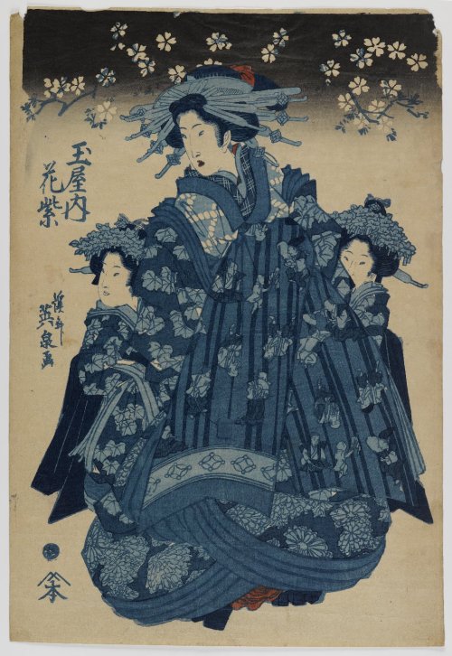bm-asian-art: Hanamurasaki of the Tamaya, Eisen Keisai, ca. 1830, Brooklyn Museum: Asian ArtSize: 15