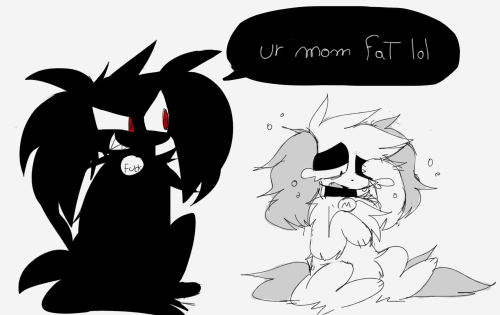 sad furry comic :((((