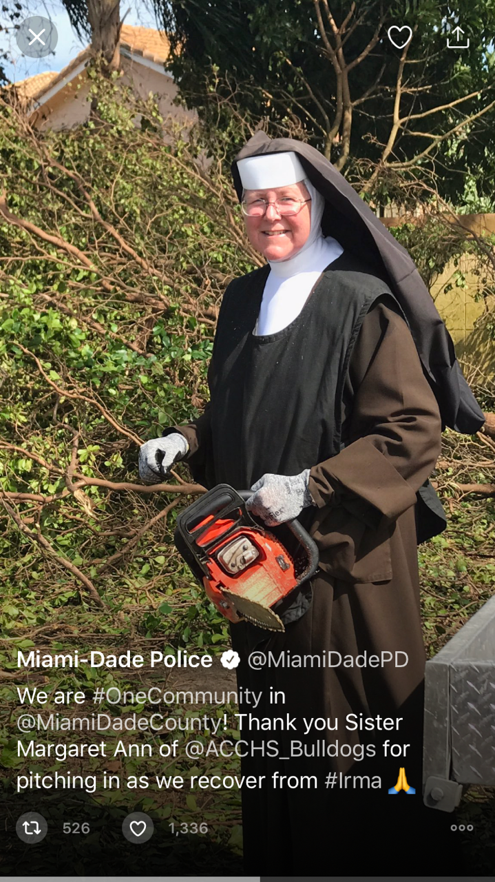 fuckingflorida:  Chainsaw Nun &gt; Florida Man