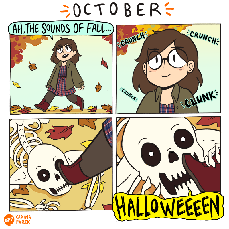 yrbff:  the sounds of fall  (by @dilfosaur) 