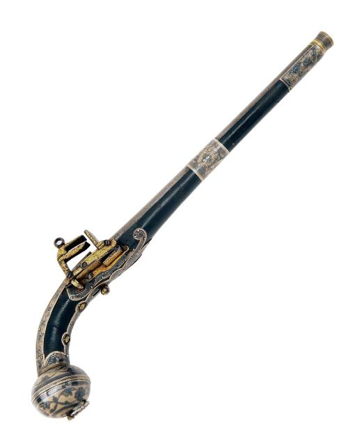 Gold and silver decorated miquelet pistol, the Caucasus, 19th centuryfrom Holt’s Auctioneers