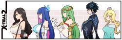 x-teal2:  Tifa, Stocking, Palutena, Bayonetta