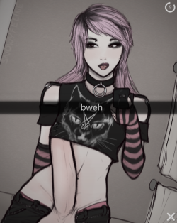 snowyfeline:  u get a chat message from ur gf asking if you want to see the new outfit she got, and she snaps u this, what u dotrick question: you go on another lovely date with her later that day with nothing all too eventful occurring, save for the