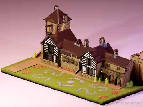 Low poly Shibden Hall, Halifax.Not 100% accurate but I tried as best as I could with reference image