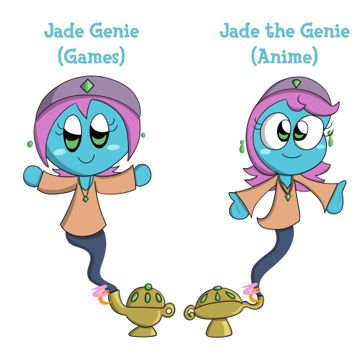 So, ages ago, I made my first Kirby OC, Jade the Genie. She&rsquo;s gone through some changes, b