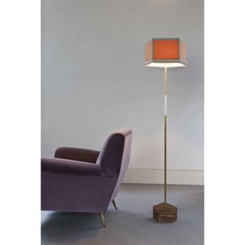 Easy floor - Join us on www.servomuto.com for news and special sales! #floorlamp #brass #olivewood #