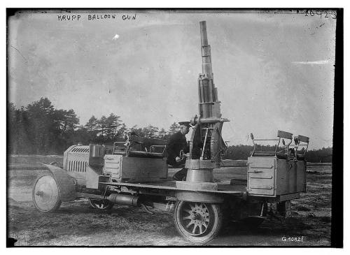 The First Anti-Aircraft Gun — The Krupp Balloon Gun,In 1870 France and Prussia went to war, a 