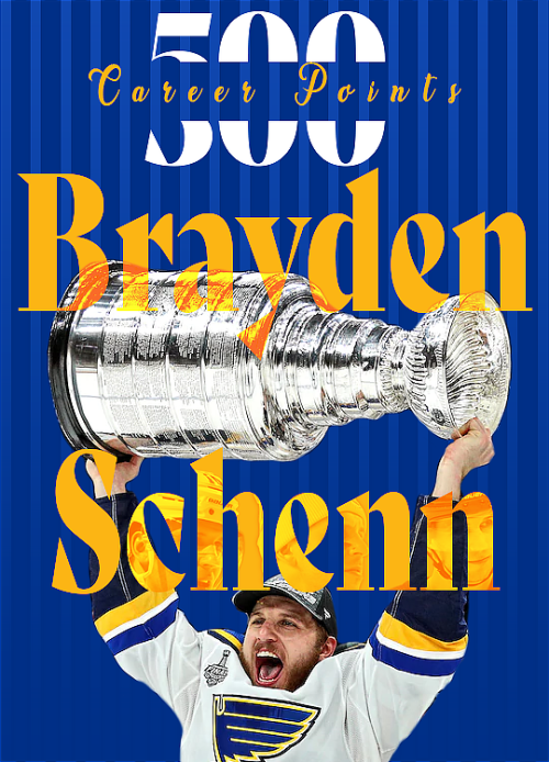 Congratulations, Brayden Schenn on 500 NHL Points!