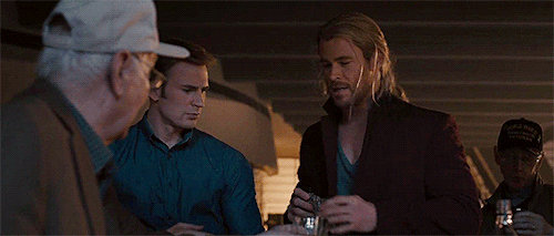 thefingerfuckingfemalefury:  marveladdicts:  Steve: Will this kill me Thor: HAHAHAHAHAHASteve: Is that a yes or a no 