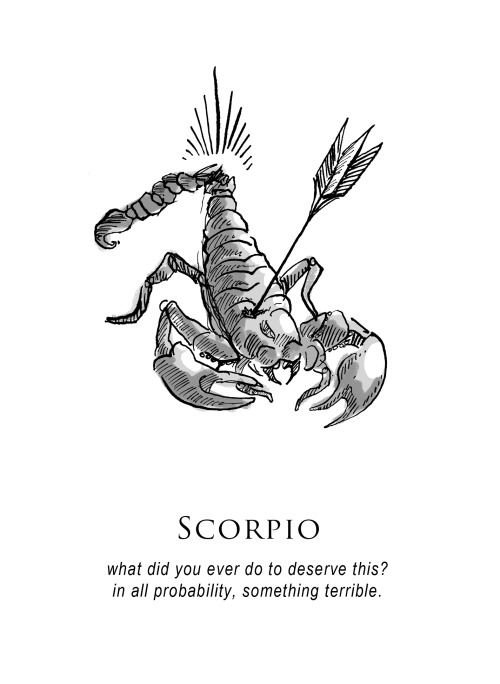 -a new zine called shitty horoscopes that i’ll be premiering this year at the Toront