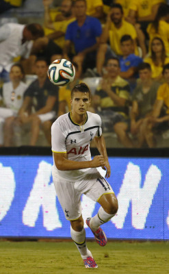 raunch-source:  Erik Lamela giving it all today. UEFA Europa League Qualifying Play-Off match Tottenham Hotspur vs AEL Limassol FC.