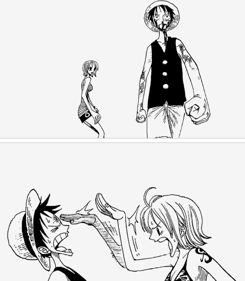 zorobae:Luffy and Nami throughout the years | requested by anon