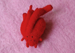 honeythistledesigns:  sosuperawesome:     Needle felting by FaitMainProduction on Etsy  • So Super Awesome is also on Facebook, Twitter and Pinterest •   These are beyond adorable O.OSeriously coveting that pair of kidneys… and that uterus!  