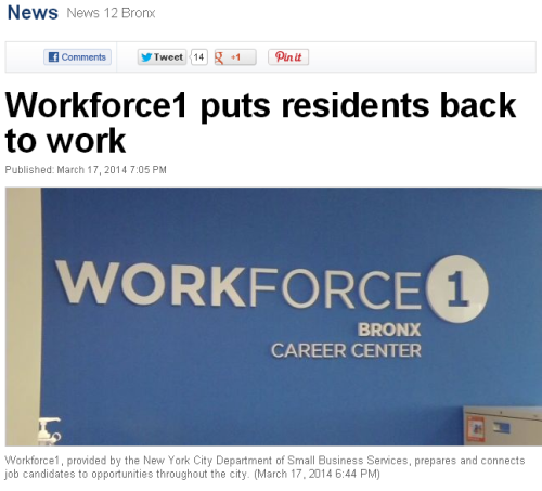 With the lowest unemployment rates since 2010, the Workforce1 Career Center in the Bronx has been doing its part to put people back to work.
Aaron Smith told  News 12 that he was out of work for two months before he came to the career center on...