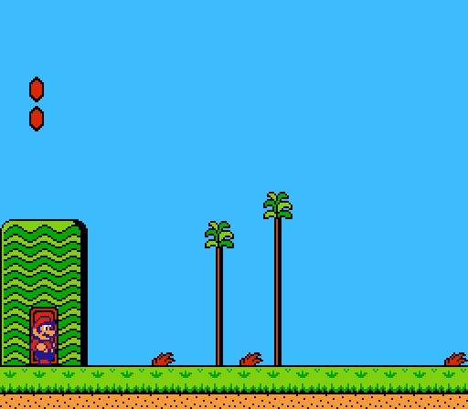 suppermariobroth:In Super Mario Bros. 2, pausing the game, holding Up, A and B on Player 2′s controller, and unpausing will result in the player character immediately dying.