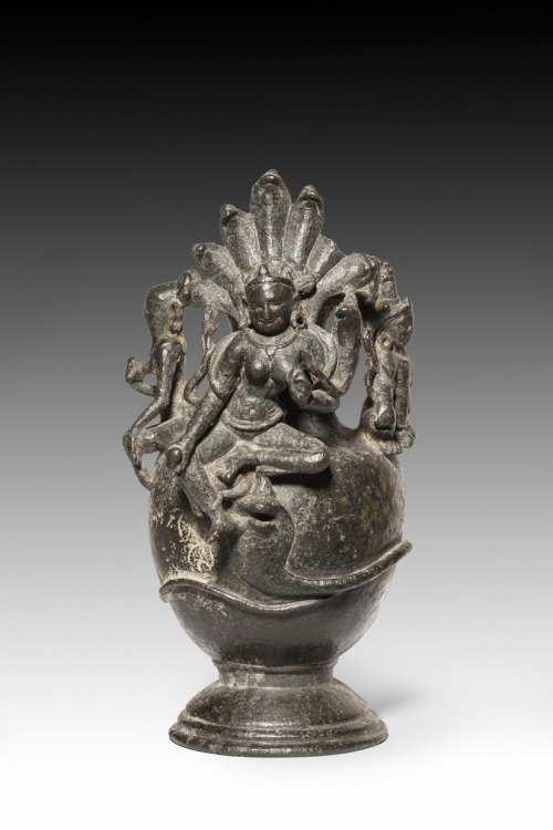 Pot with Manasa Devi, goddess of snakes, Bengal