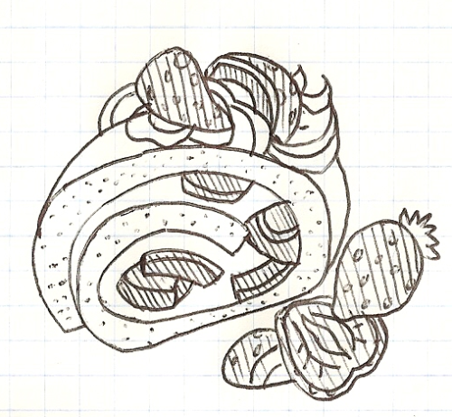 pretty-transparents:  some doodles of food I keep seeing on my dashﾟ*｡:ﾟplease do not delete this text  