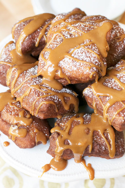 guardians-of-the-food:  Pumpkin Spice Beignets with Salted Caramel Drizzle