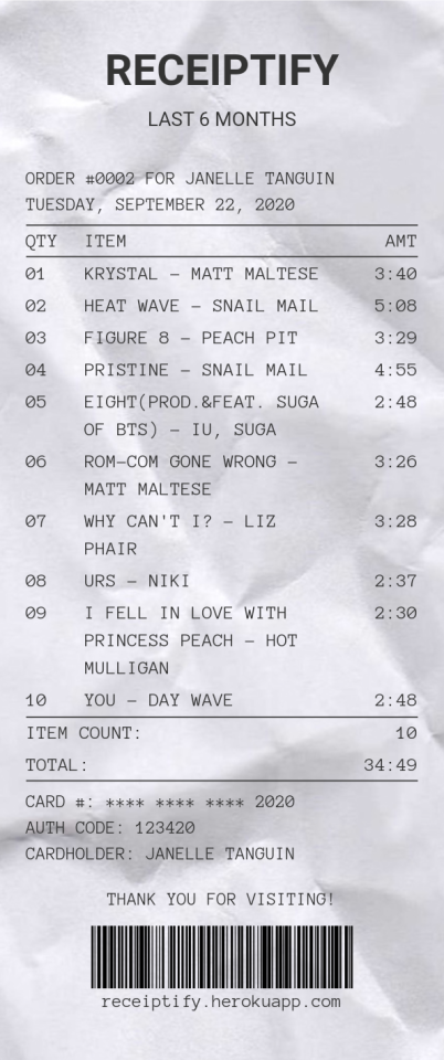 last month spotify receipt last month spotify receipt