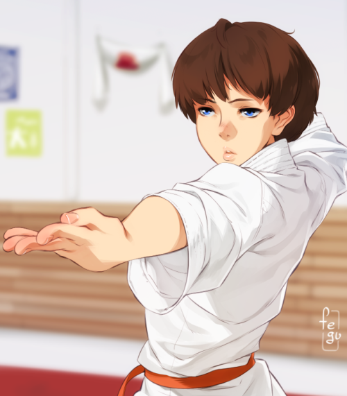 Practicing her favorite kata.// My Patreon