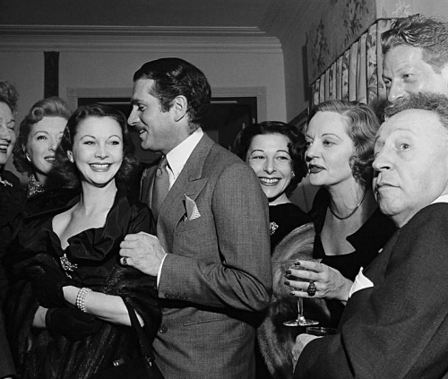 vivienolivier: Vivien Leigh, Laurence Olivier and Tallulah Bankhead at a party given by Hedda Hopper