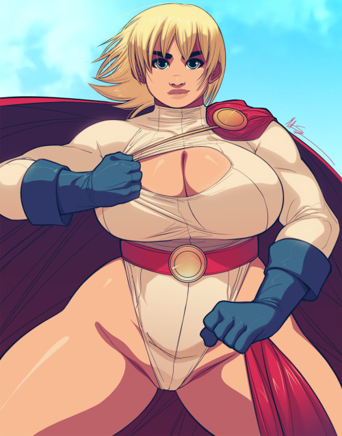 triplexmile:All the Power Girl pieces I did for her “Girl of the Month” month!