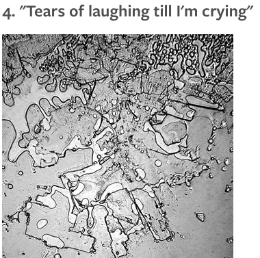 buddhabrot:womaninterrupted:policymic:Stunning photos of tears under a microscope vary by emotionFol