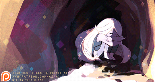 nillia:  Crystal Gems Sleeping set: Amethyst!   Each illustration in this series