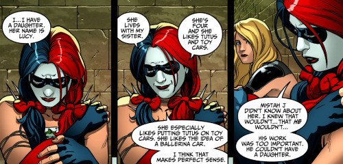 thegeekofmadness:  forkanna:  somethinginthenothing:  why-i-love-comics:  Injustice: Year Two - “Chapter 13”  written by Tom Taylorart by Bruno Redondo   That’s incredibly sad…  Holy shit, Harley…  I’m sobbing 